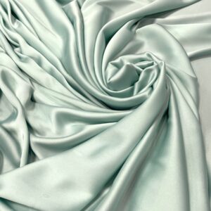 Imitatie satin de matase verde-jad pastel