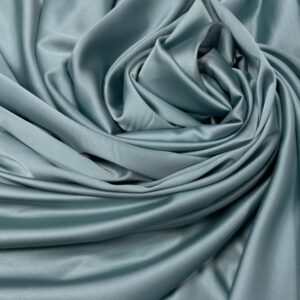 Imitatie satin de matase verde-jad prafuit