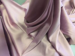 Satin  gros elastic gri lila prafuit