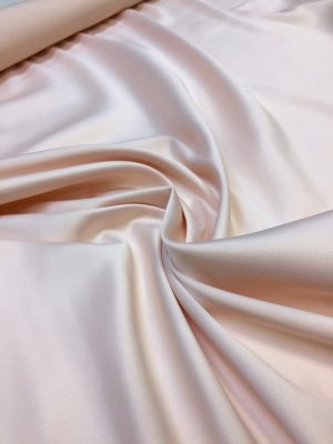 Satin gros elastic roz pastel