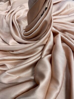Batist de bumbac satinat piersiciu-rose