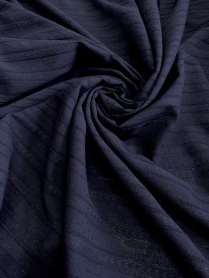 Panza de bumbac bleumarin-indigo cu dungi