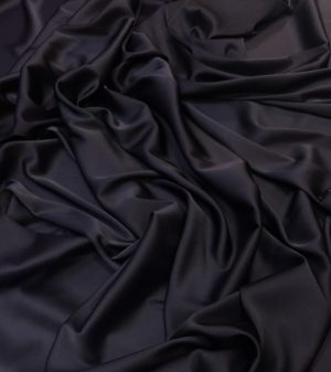 Imitatie satin matase mov-negru