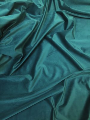 Catifea draperie verde-turcoaz