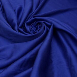 Batist de bumbac satinat albastru-royal