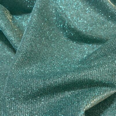 Lurex verde-aqua cu sclipici