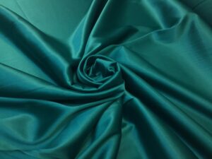 Satin gros elastic verde marin