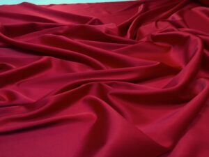 Satin gros elastic rosu