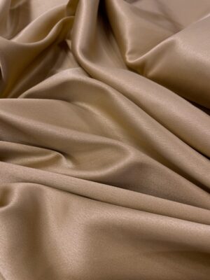 Satin gros elastic bej-auriu
