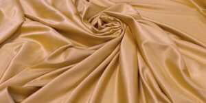 Satin gros elastic galben-auriu