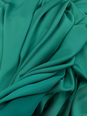 Imitatie satin de matase verde marin