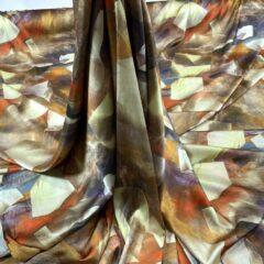 Imitatie satin de matase imprimat
