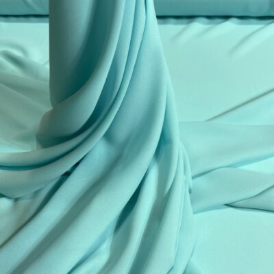 Crep subtire Elara aqua pastel