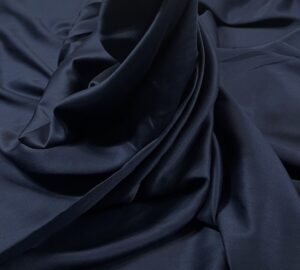 Batist de bumbac satinat bleumarin