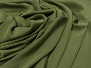 Imitatie satin de matase verde prafuit