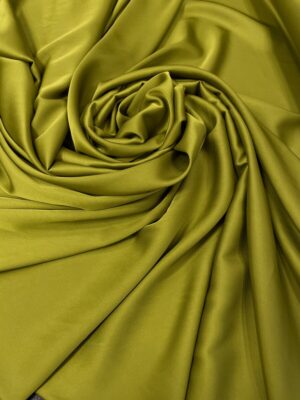Imitatie satin de matase verde-khaki