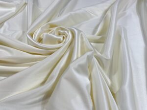 Satin gros elastic crem