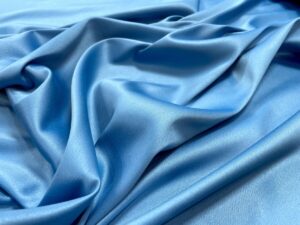 Satin gros elastic bleu-turcoaz