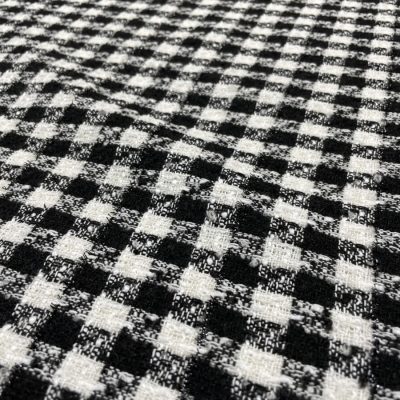 Stofa ivoire-negru cu insertii metalizate
