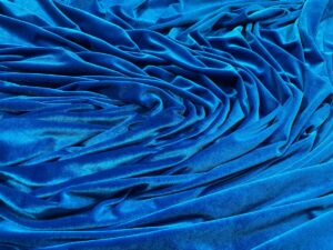 Catifea elastica bleu-turcoaz