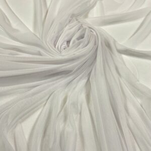 Tulle mesh elastic ivoire
