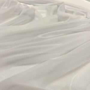 Tulle mesh elastic ivoire