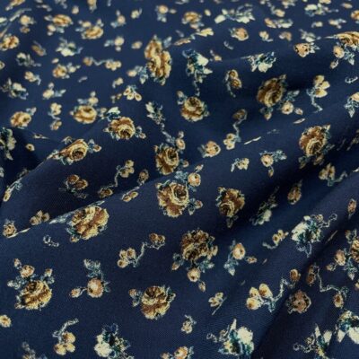 Batist de bumbac cu imprimeu floral