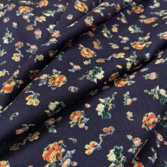 Batist de bumbac cu imprimeu floral