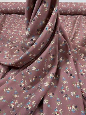 Batist de bumbac cu imprimeu floral