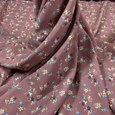 Batist de bumbac cu imprimeu floral