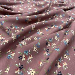 Batist de bumbac cu imprimeu floral