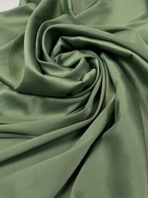 Satin gros elastic verde-olive