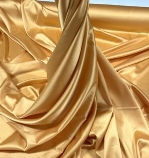 Imitatie satin de matase galben-auriu