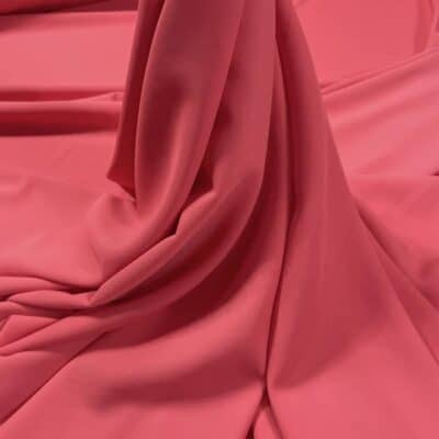 Crep subtire cu elastan coral-rose