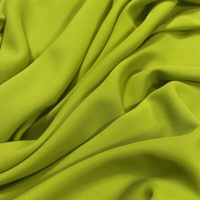 Crep subtire cu elastan verde-lime intens