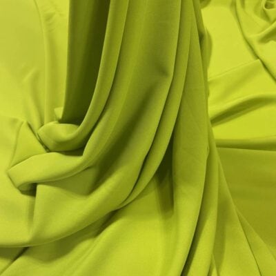 Crep subtire cu elastan verde-lime intens