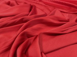 Crep satinat Cosmic rosu-coral