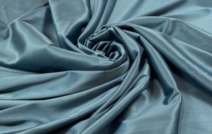 Satin gros elastic bleu-petrol
