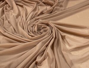 Tulle mesh elastic nude inchis
