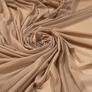 Tulle mesh elastic nude inchis