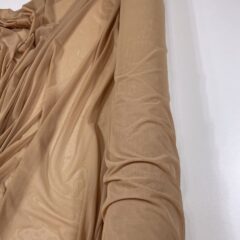 Tulle mesh elastic nude inchis