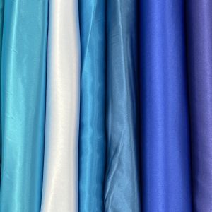 Satin elastic nuante bleumarin-albastru-turcoaz