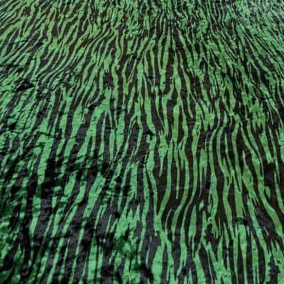 Catifea elastica animal print verde