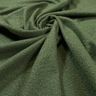 Stofa boucle verde olive