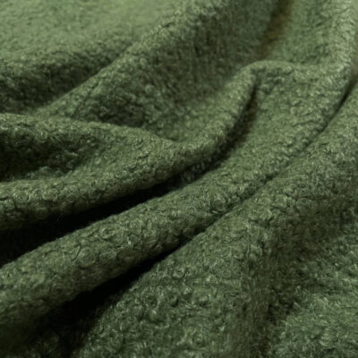 Stofa boucle verde olive