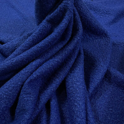 Stofa boucle albastru-royal