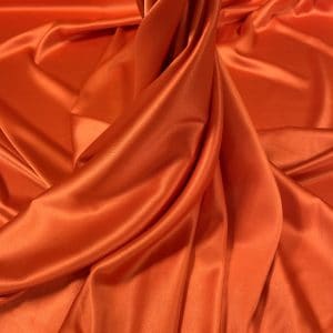 Satin gros elastic orange intens