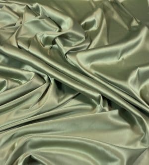 Satin gros elastic verde-olive deschis