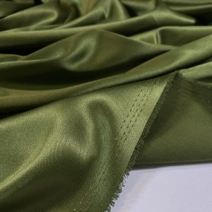Satin gros elastic verde-lime