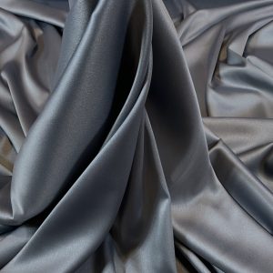 Satin gros elastic gri inchis